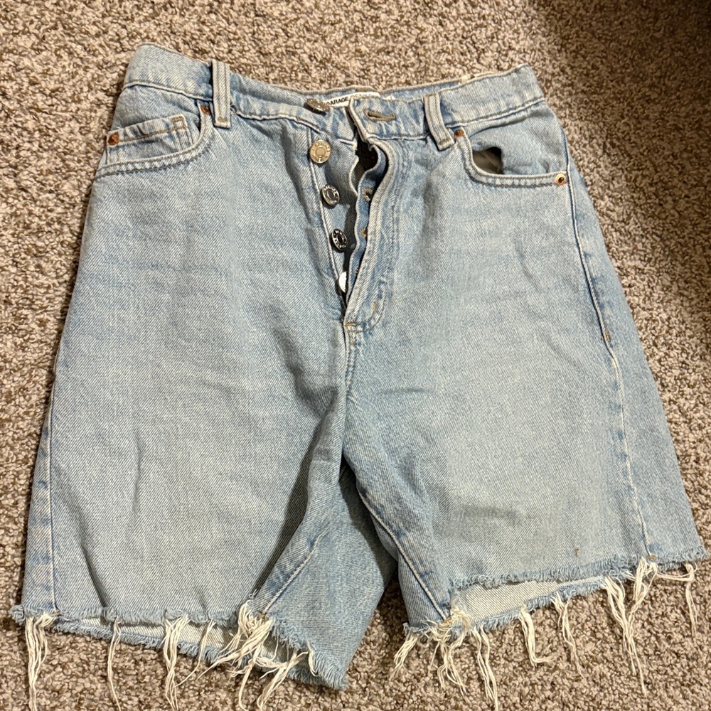 Garage Light Blue Denim Shorts
